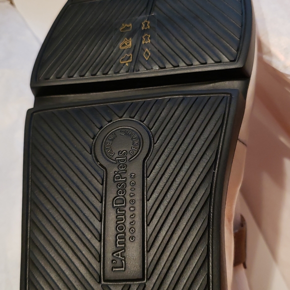 L'Amour Des Pieds New VERYL Orthotic Comfort Mule Sandal Leather Women's NIB - Picture 14 of 15